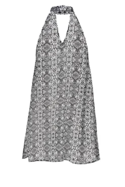 Vestido curto fluido