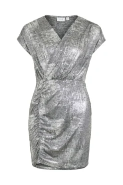 Vestido curto metálico