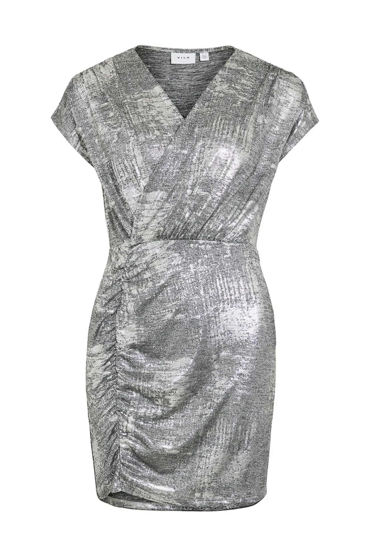 Vestido curto metálico