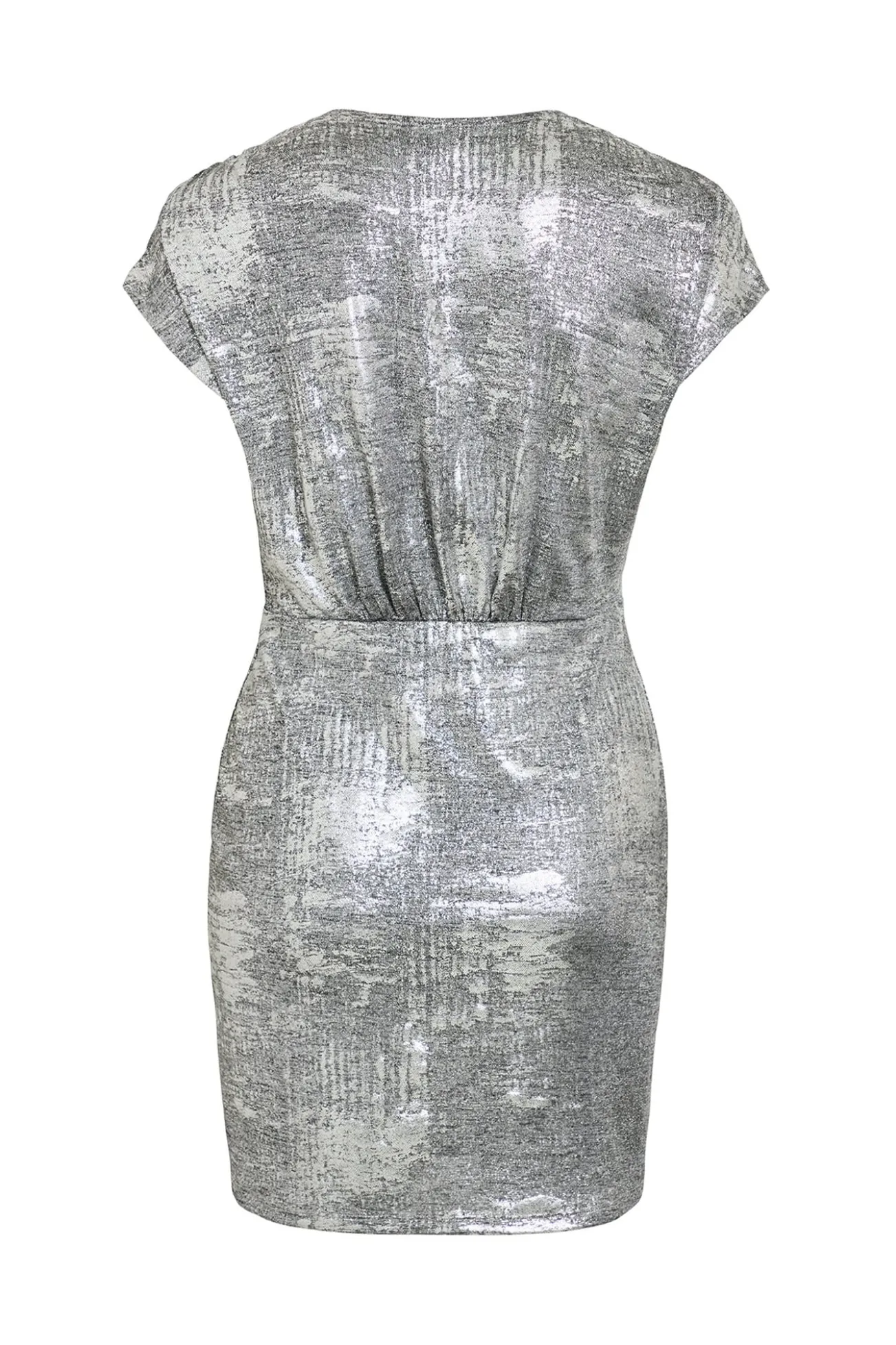 Vestido curto metálico