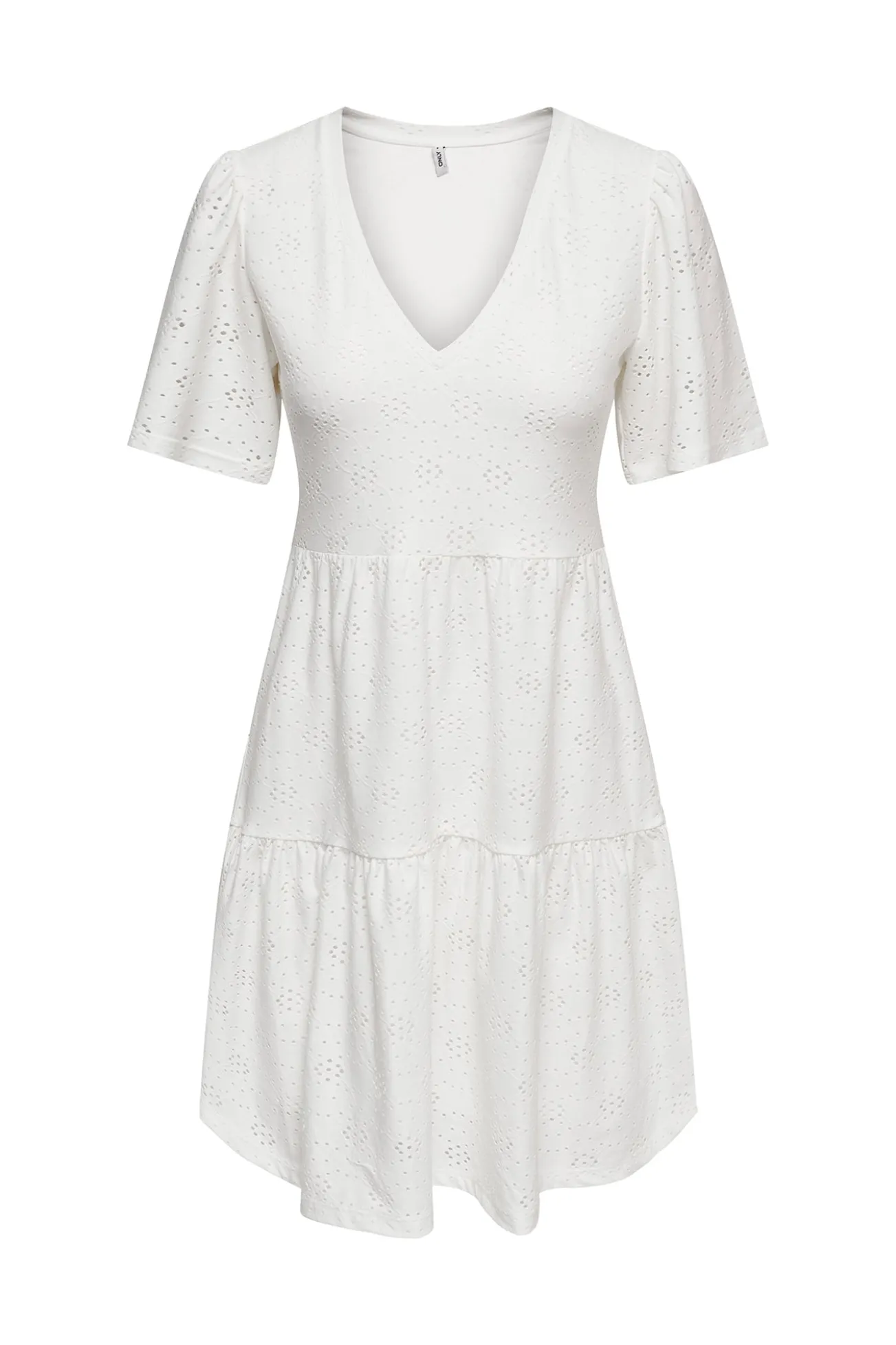 Vestido curto recortado