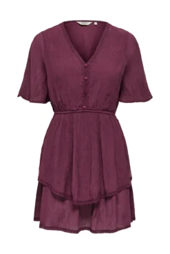 Vestido curto texturizado