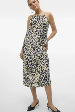 Vestido de alças midi