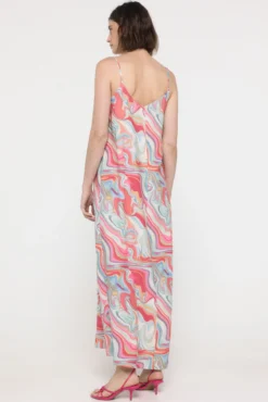 Vestido de alças midi