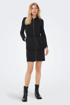 Vestido de ganga cinto