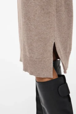 Vestido de malha com viscose