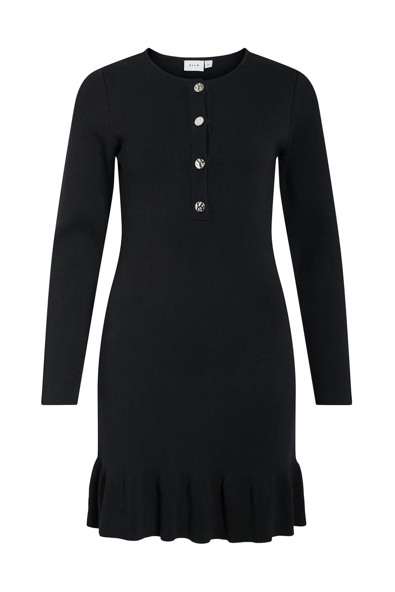 Vestido de malha com viscose