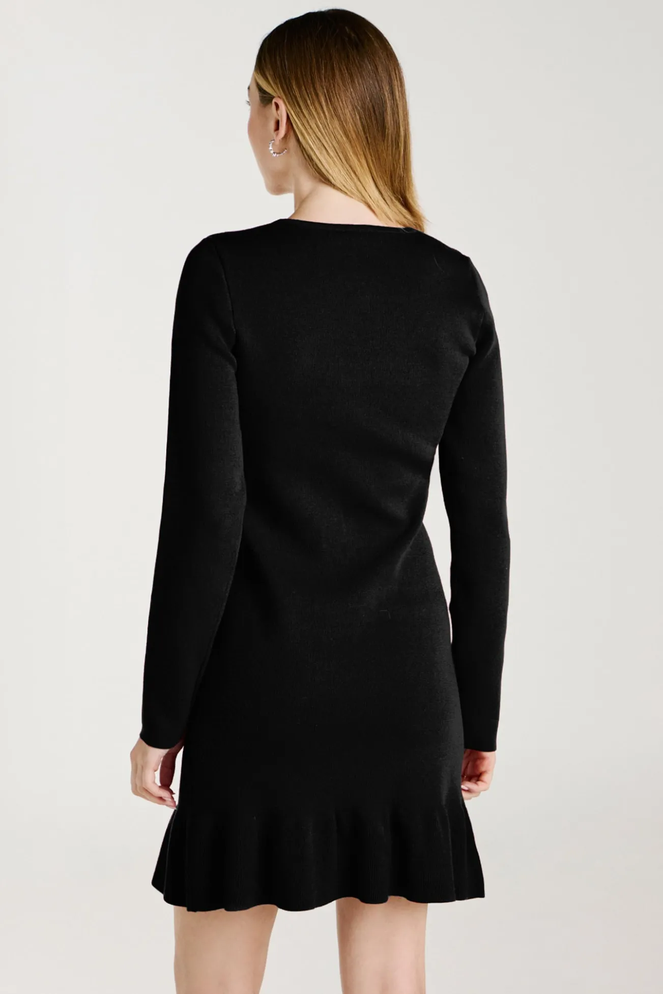 Vestido de malha com viscose