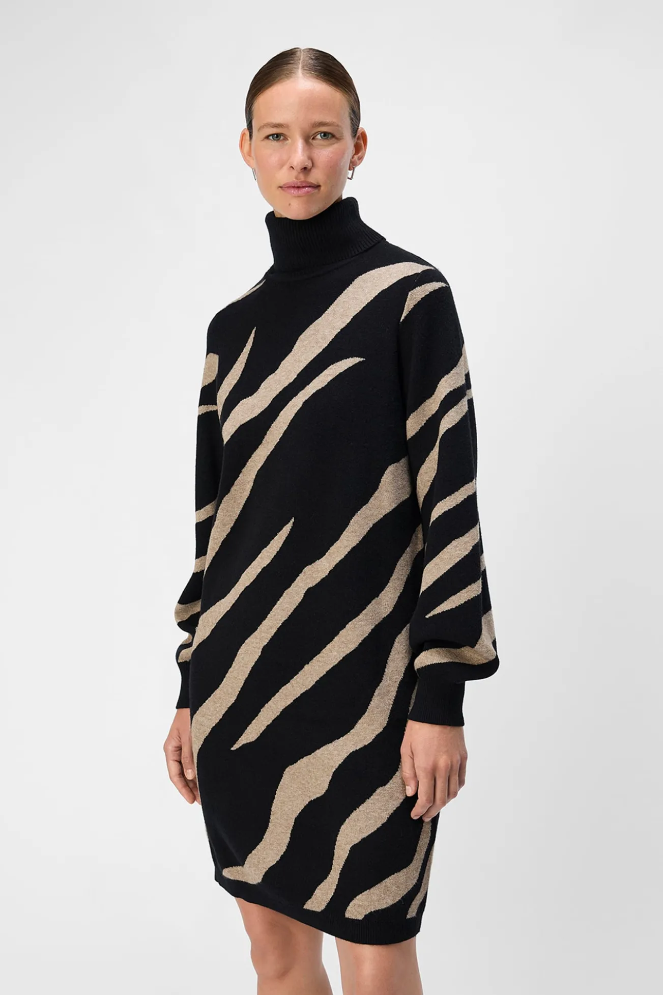 Vestido de malha estampado