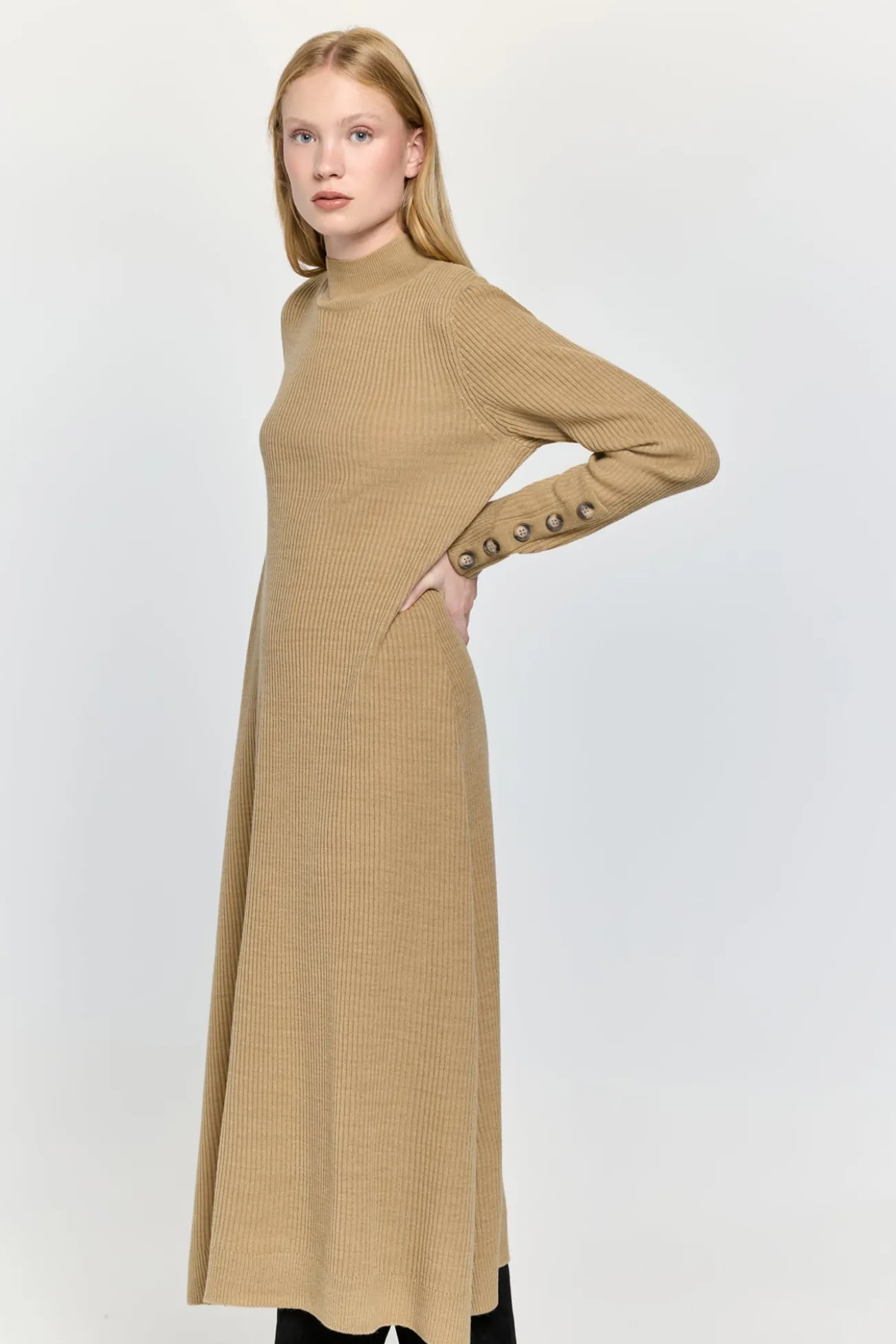 Vestido de malha evasê
