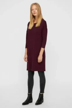 Vestido de malha midi