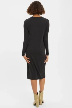 Vestido de malha midi
