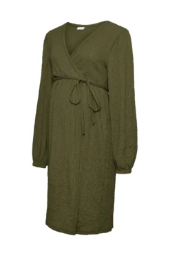 Vestido de maternity e amamentação de manga curta