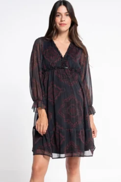 Vestido de pré-mamã estampado Boho