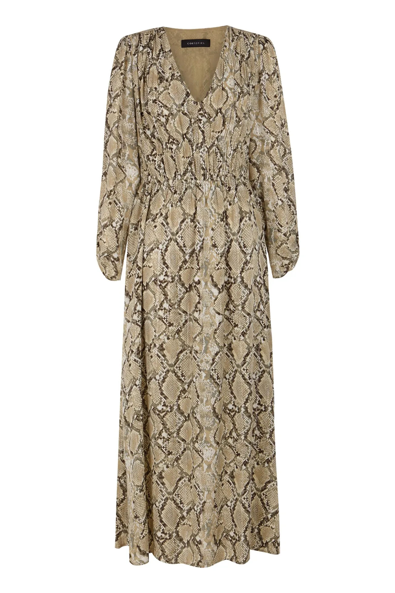 Vestido estampado cobra