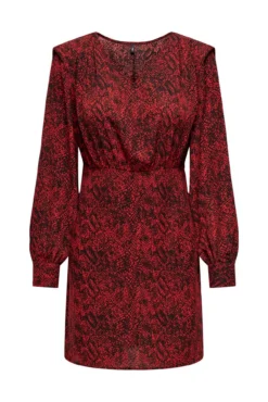 Vestido estampado com estampa animal