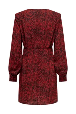 Vestido estampado com estampa animal