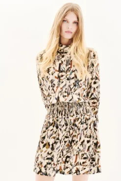 Vestido estampado 100% viscose