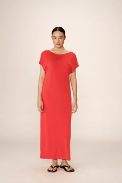Vestido longo básico em modal
