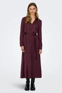 Vestido longo de cetim