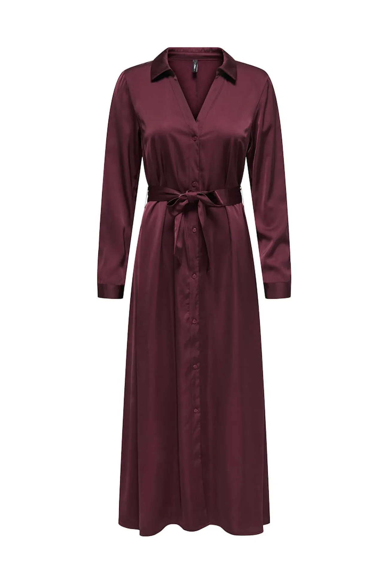 Vestido longo de cetim