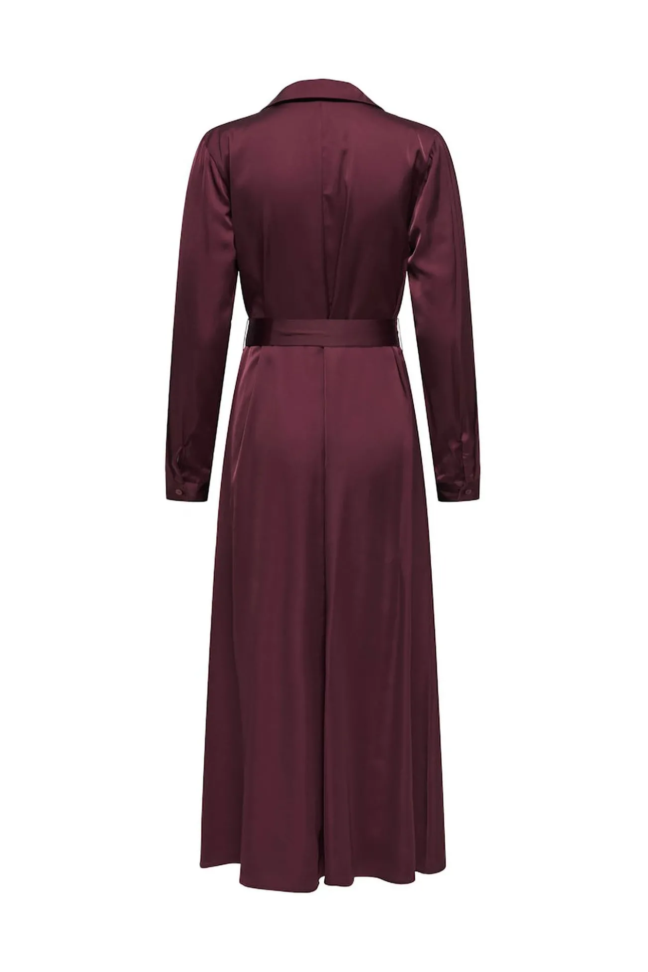 Vestido longo de cetim