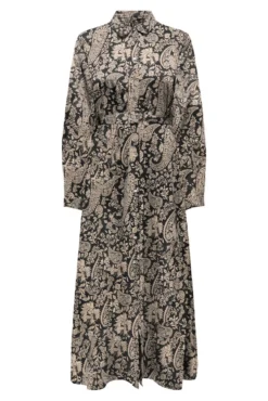 Vestido longo de cetim