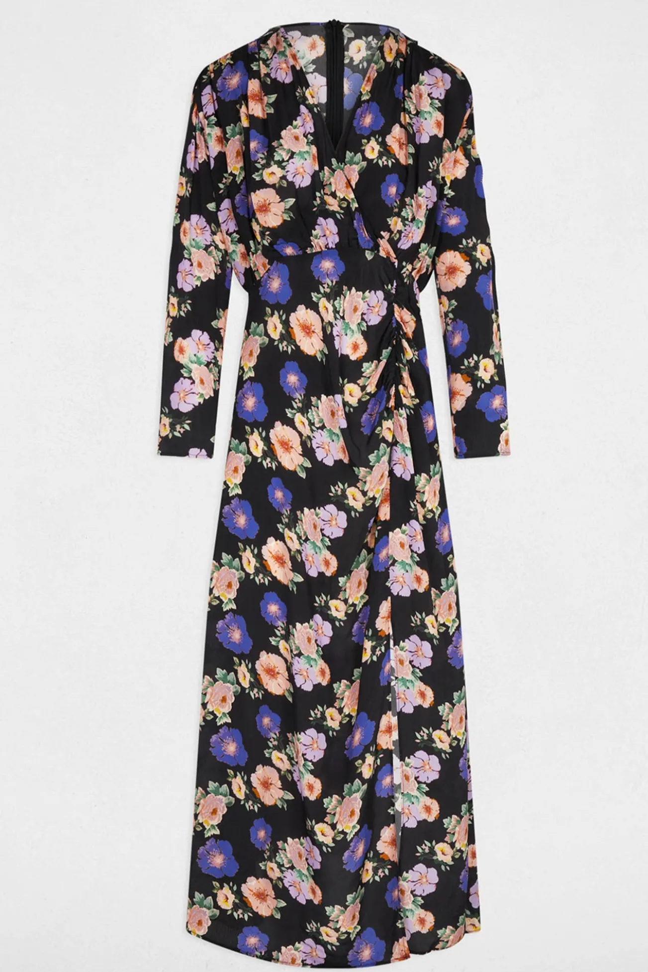 Vestido longo de cetim