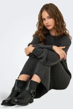 Vestido longo de malha
