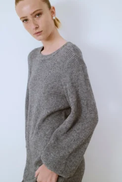 Vestido longo de malha