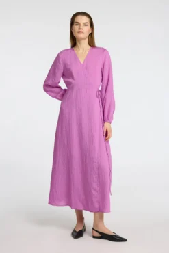 Vestido longo envolvente