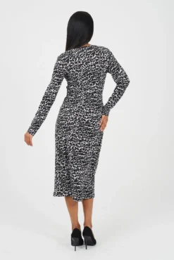 Vestido longo estampado
