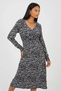 Vestido longo estampado