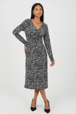 Vestido longo estampado