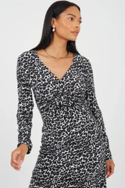 Vestido longo estampado