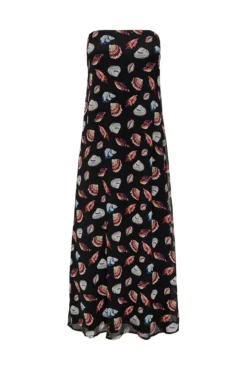 Vestido longo sem alças