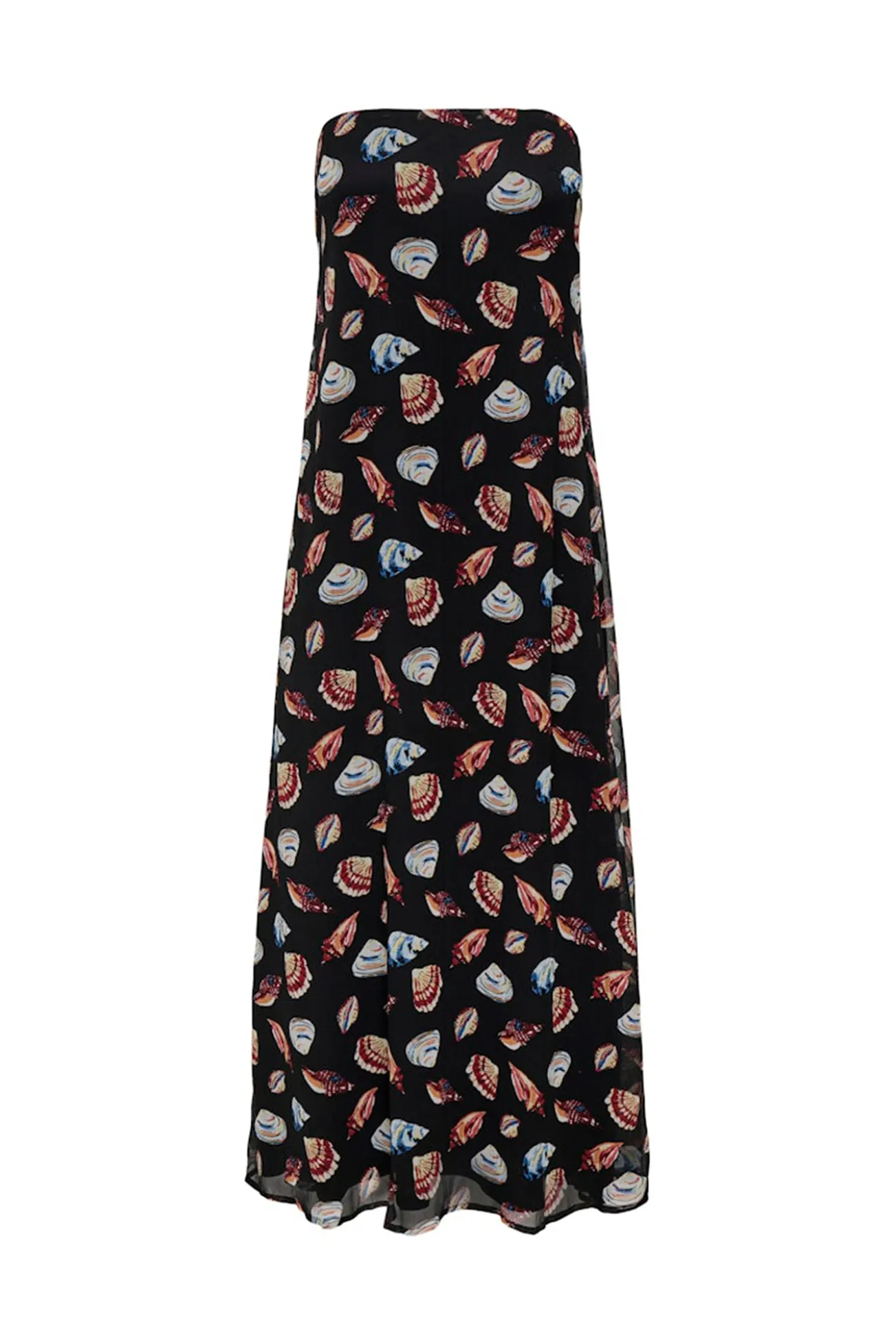 Vestido longo sem alças