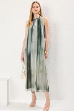 Vestido maxi fluido