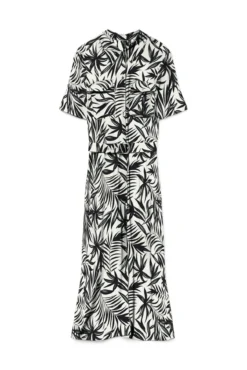 Vestido midi camiseiro