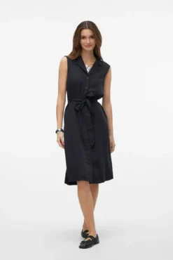 Vestido midi camiseiro