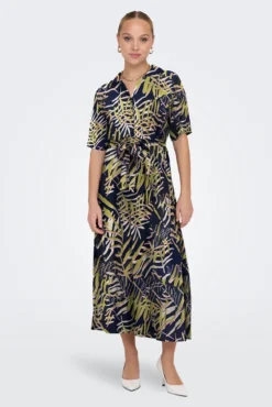 Vestido midi camiseiro