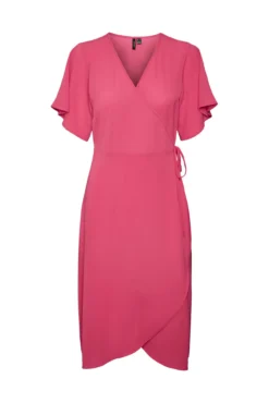 Vestido midi cruzado