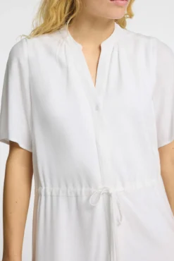 Vestido midi de linho