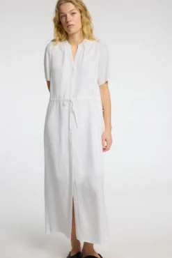 Vestido midi de linho