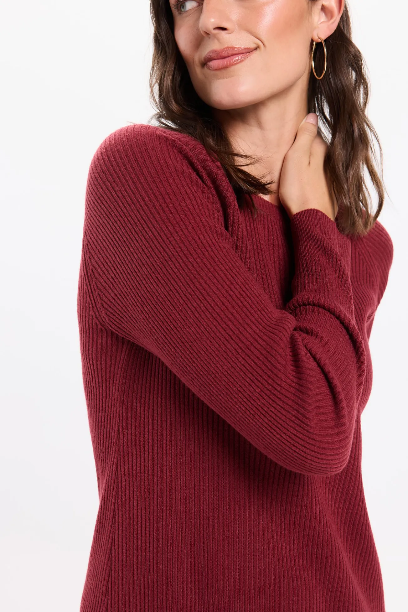 Vestido midi de malha