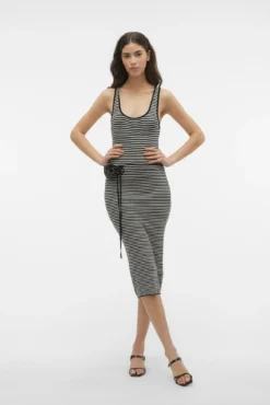Vestido midi de malha