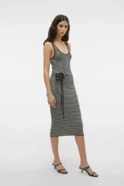 Vestido midi de malha