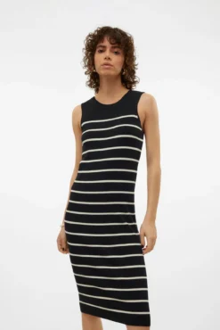 Vestido midi de malha