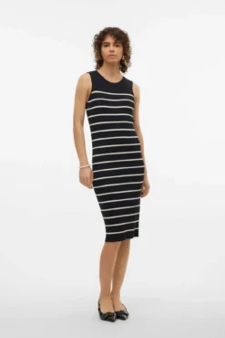 Vestido midi de malha