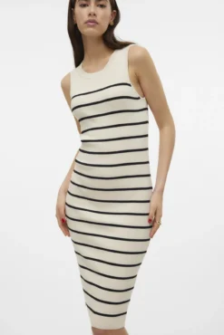 Vestido midi de malha